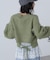 バックリボンショート丈ニット