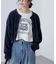 前後2wayショートシャギー短丈ニット