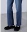 センタープレススリムストレートデニムパンツ