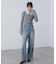 白襟レースニット