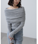 袖口ボタンオフショルニット〈MFM〉
