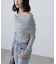 袖口ボタンオフショルニット〈MFM〉