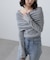 袖口ボタンオフショルニット〈MFM〉
