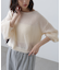 前後2WAYドロストショート丈ニット