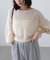 前後2WAYドロストショート丈ニット