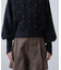 パール付きケーブルショート丈ニット