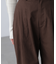 微起毛ツータックボリュームパンツ
