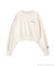 サンリオキャラクターズコラボ SHORT SWEAT ショートスウェット 胸LOGO×袖RIBBON