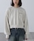 サンリオキャラクターズコラボ SHORT SWEAT ショートスウェット 胸LOGO×袖RIBBON