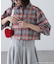 サンリオキャラクターズコラボ CHECK SHIRT チェックシャツ