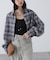 サンリオキャラクターズコラボ CHECK SHIRT チェックシャツ