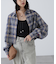 サンリオキャラクターズコラボ CHECK SHIRT チェックシャツ