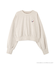 サンリオキャラクターズコラボ SHORT SWEAT ショートスウェット 胸KITTY×背面LOGO