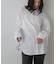 袖シャーリングオーバーシャツ