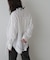 袖シャーリングオーバーシャツ