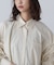 袖シャーリングオーバーシャツ
