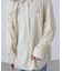 袖シャーリングオーバーシャツ