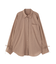袖シャーリングオーバーシャツ