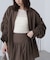 袖シャーリングオーバーシャツ