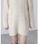 テディヤーンケーブル編みミニワンピース