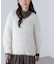 前後２ＷＡＹチュールフェザーミックスミドル丈ニット
