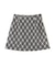 バイアスチェックミニスカート