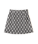 バイアスチェックミニスカート