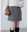 バイアスチェックミニスカート
