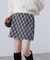 バイアスチェックミニスカート