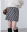 バイアスチェックミニスカート