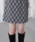 バイアスチェックミニスカート