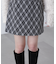バイアスチェックミニスカート