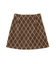 バイアスチェックミニスカート