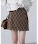 バイアスチェックミニスカート