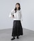 シャイニーティアードスカート