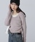 ホルターネックレイヤードサイドドロストニット