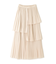 ランダムプリーツティアードスカート
