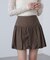 インナーパンツ付きナチュラルコットンバルーンミニスカート