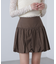 インナーパンツ付きナチュラルコットンバルーンミニスカート