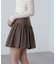 インナーパンツ付きナチュラルコットンバルーンミニスカート