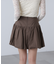 インナーパンツ付きナチュラルコットンバルーンミニスカート