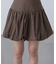インナーパンツ付きナチュラルコットンバルーンミニスカート