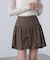 インナーパンツ付きナチュラルコットンバルーンミニスカート