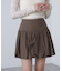 インナーパンツ付きナチュラルコットンバルーンミニスカート
