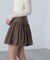 インナーパンツ付きナチュラルコットンバルーンミニスカート