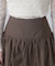 インナーパンツ付きナチュラルコットンバルーンミニスカート