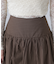 インナーパンツ付きナチュラルコットンバルーンミニスカート