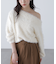 ロングシャギーオフショルニット