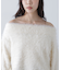 ロングシャギーオフショルニット