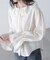 フリルカラーブラウス